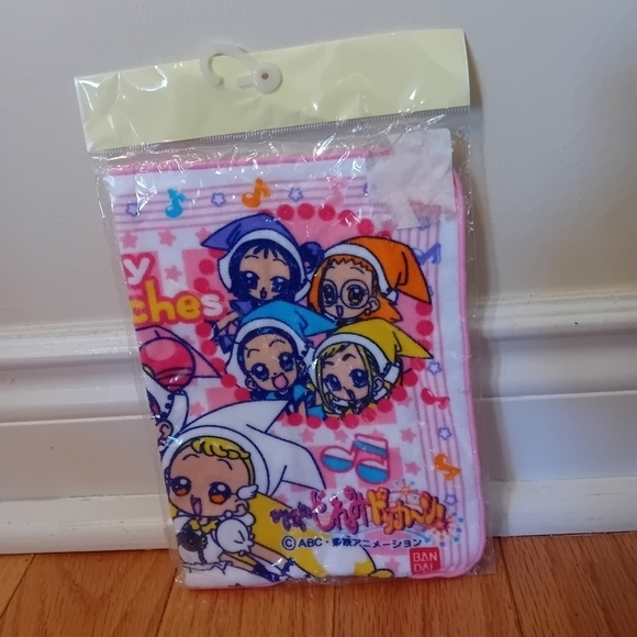BNIB Japan Y2K Ojamajo Doremi Dokken Handkerchief Towel "Pretty Witches" Anime - Picture 2 of 4